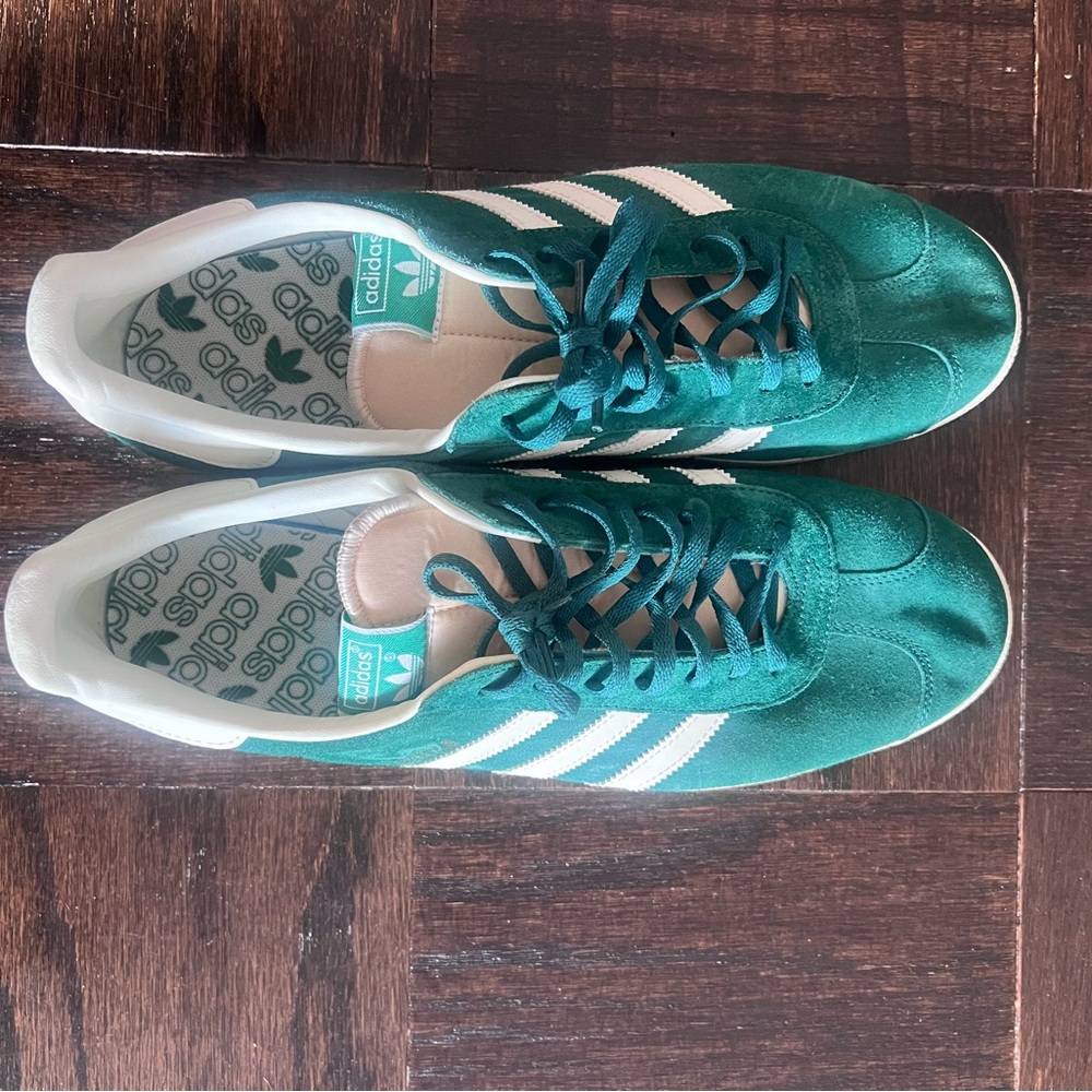 Adidas Gazelle green suede/cloud white